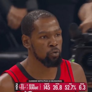 世界杯中国-杜兰特太阳生涯共出战145场，场均26.8分6.3板&amp;amp;命中率52.7%