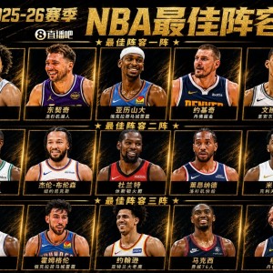 🌟最佳阵容完整版：亚历山大&amp;约基奇全票一阵 杜兰特&amp;小卡二阵